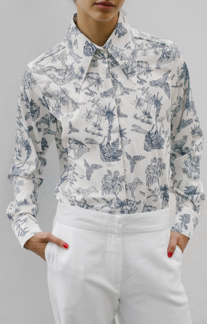 Blue Safari Shirt