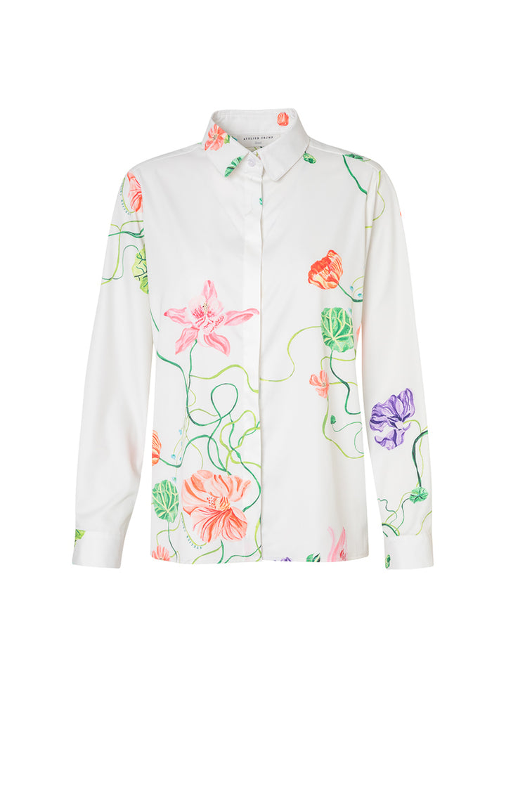 White  Flora Classic Shirt