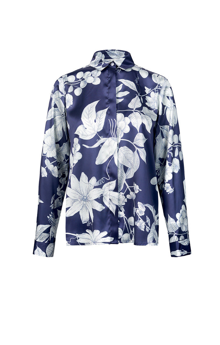 Navy Botanica Classic Shirt