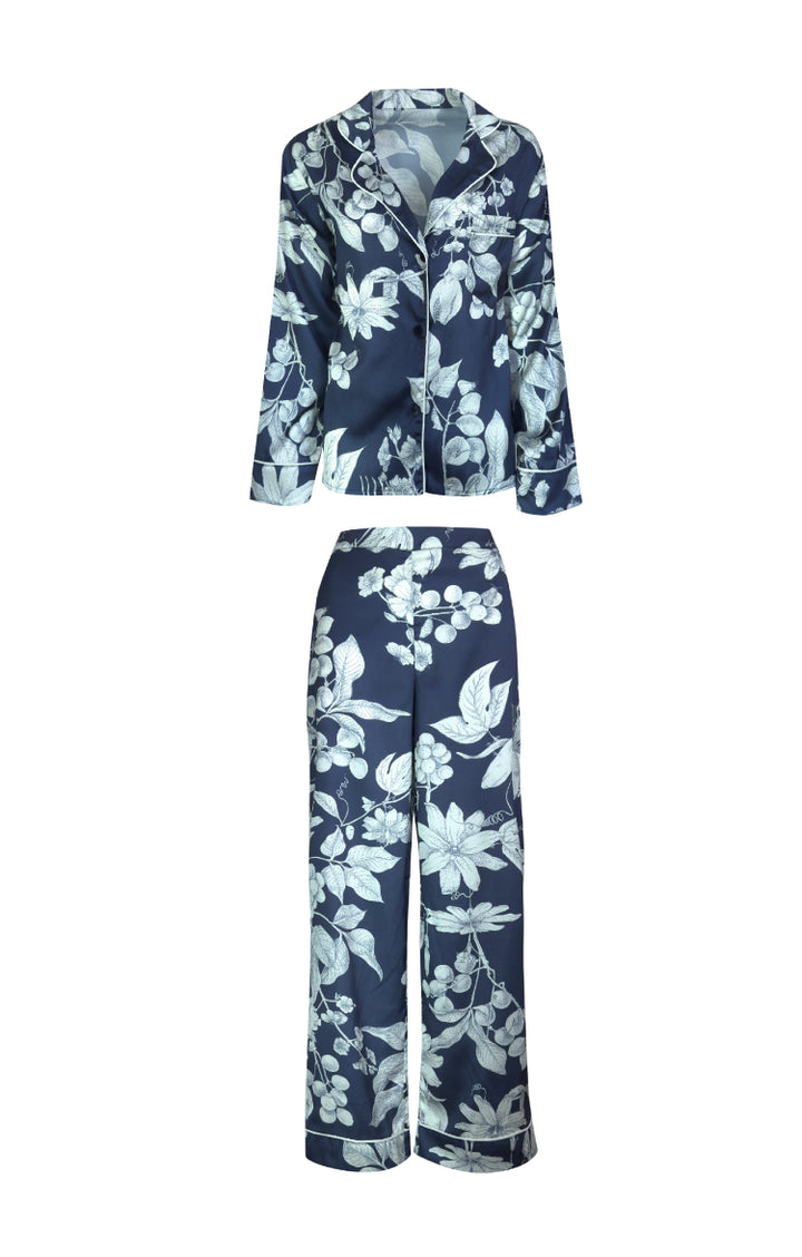 Navy Botanical Pajama