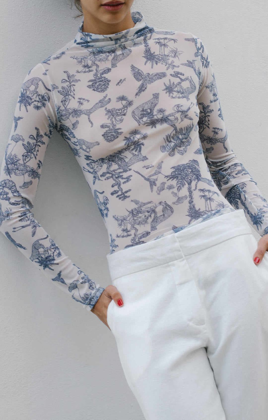 Blue Safari Top