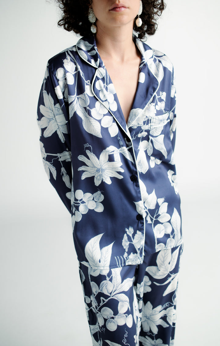 Navy Botanical Pajama