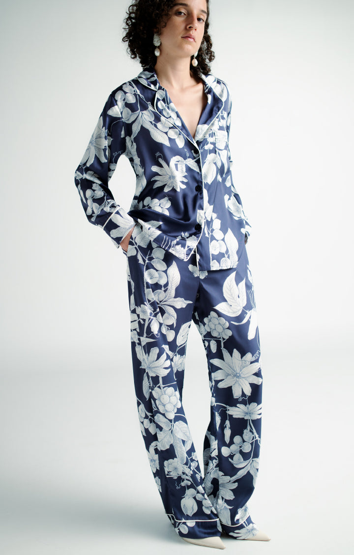 Navy Botanical Pajama