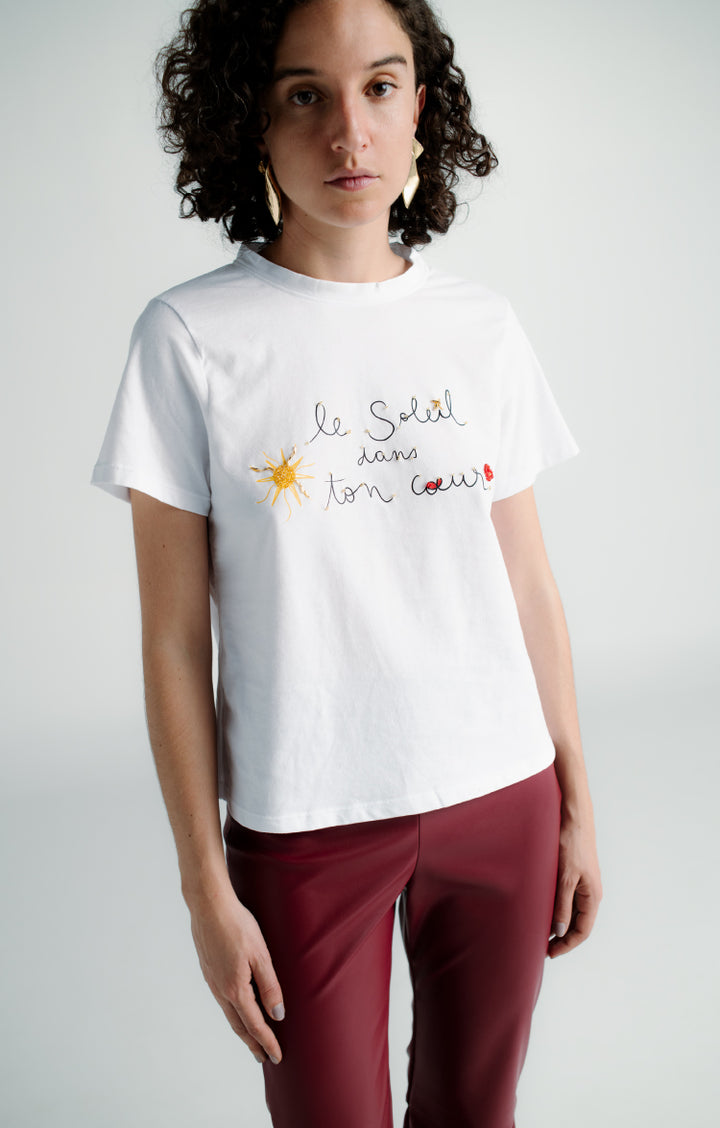 Soleil White T-Shirt