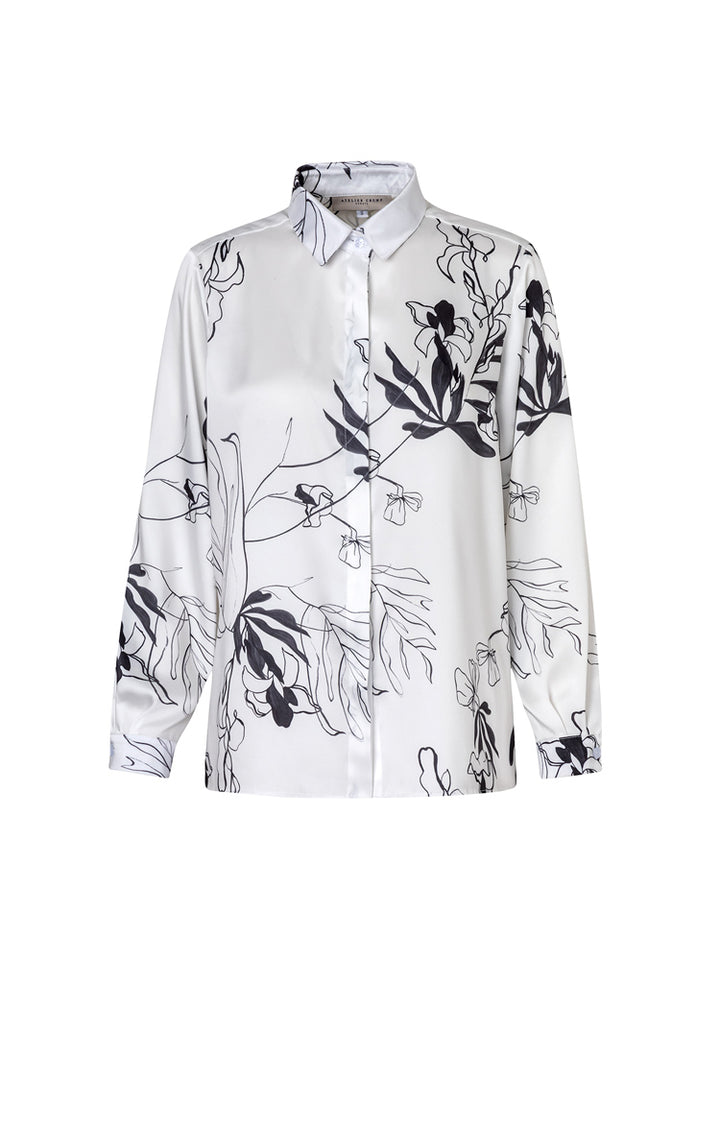 White Flower Sea Classic Shirt